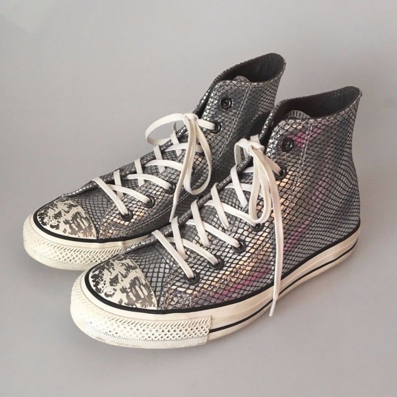 snakeskin converse high tops